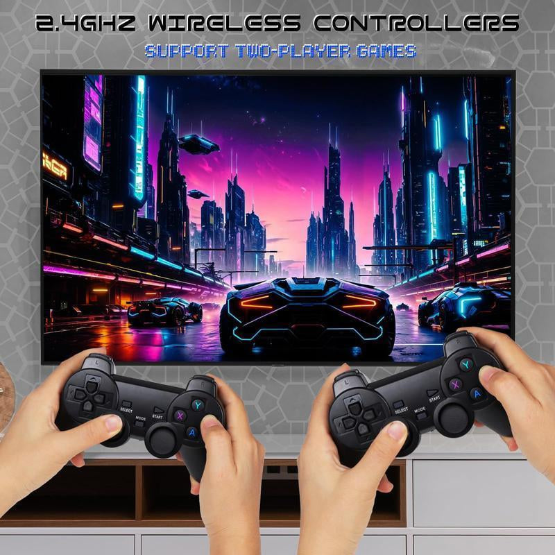 M8 Game Stick 4K UHD Retro Game,Video Game Stick Lite 4K Video Game M8 Console 64GB 2.4G Double Wireless Controller for 20000 Retro Games Kid Xmas Gift