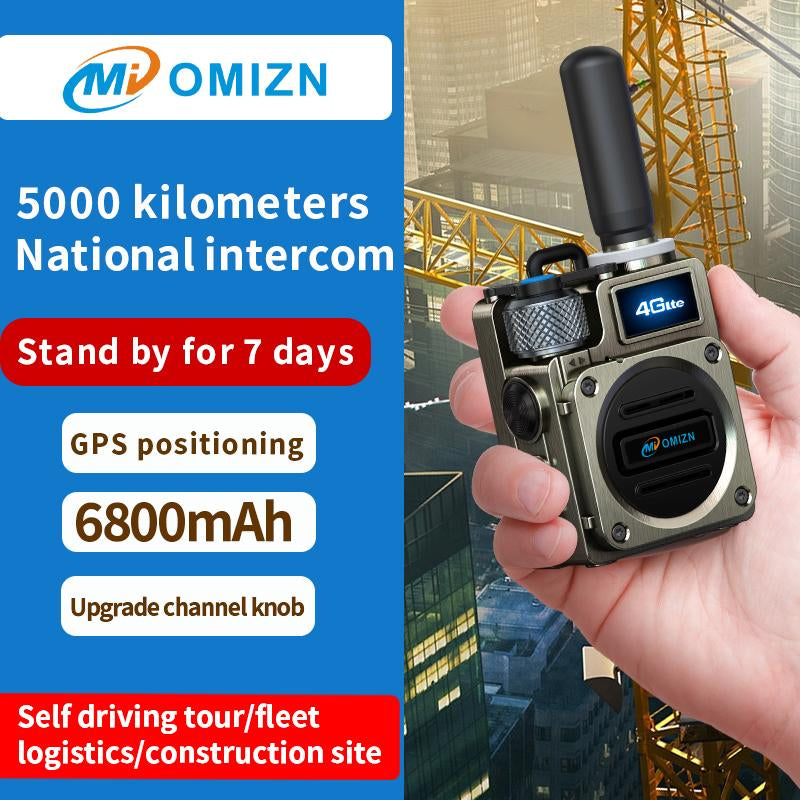 OMIZN M6 New 4G Wireless Long Range Walkie Talkie: Unlimited Communication with Lifetime Data & Super Battery