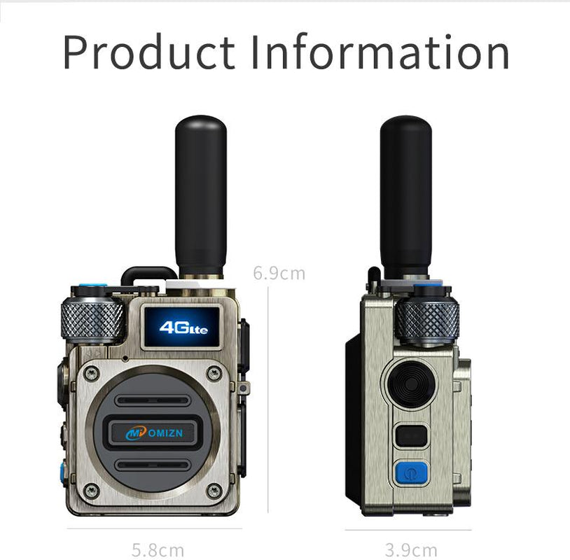 OMIZN M6 New 4G Wireless Long Range Walkie Talkie: Unlimited Communication with Lifetime Data & Super Battery